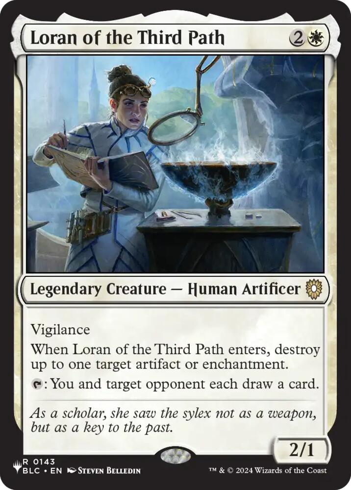 Loran of the Third Path (The List) from The List Reprints (LIST) #BLC-143, Magic: The Gathering card