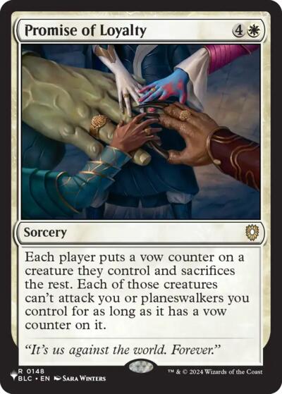 Promise of Loyalty (The List) PLST BLC-148 Magic card