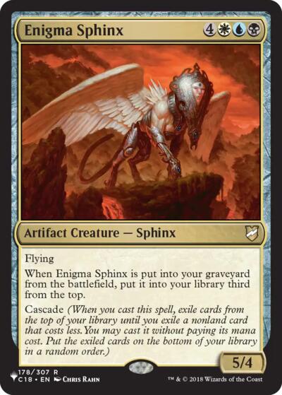 Enigma Sphinx (The List) from LIST #C18-178, Magic: The Gathering card