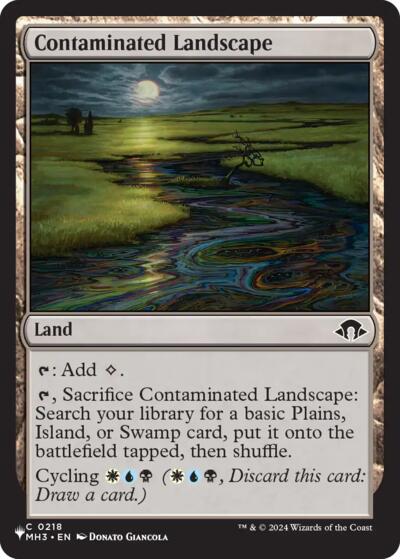 Contaminated Landscape (The List) from LIST #MH3-218, Magic: The Gathering card