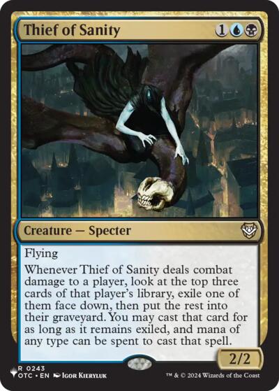 Thief of Sanity (The List) from PLST #OTC-243, Magic: The Gathering card