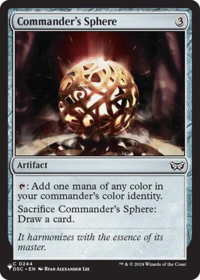Commander's Sphere (The List, from DSC) from PLST #DSC-244, Magic: The Gathering card