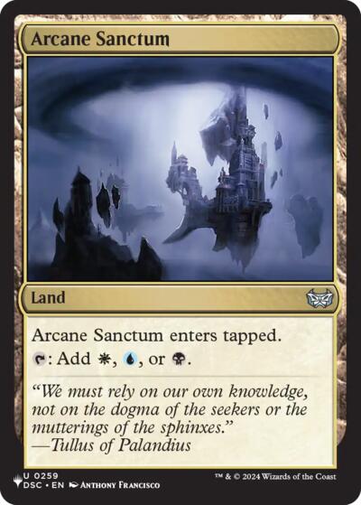 Arcane Sanctum (The List, from DSC) from PLST #DSC-259, Magic: The Gathering card