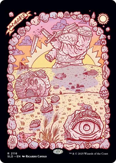 Plains (Secret Lair) from SLD #2116, Magic: The Gathering card