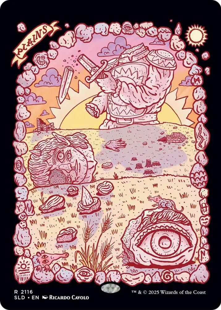Plains (Secret Lair) from Secret Lair Drop Series (SLD) #2116, Magic: The Gathering card