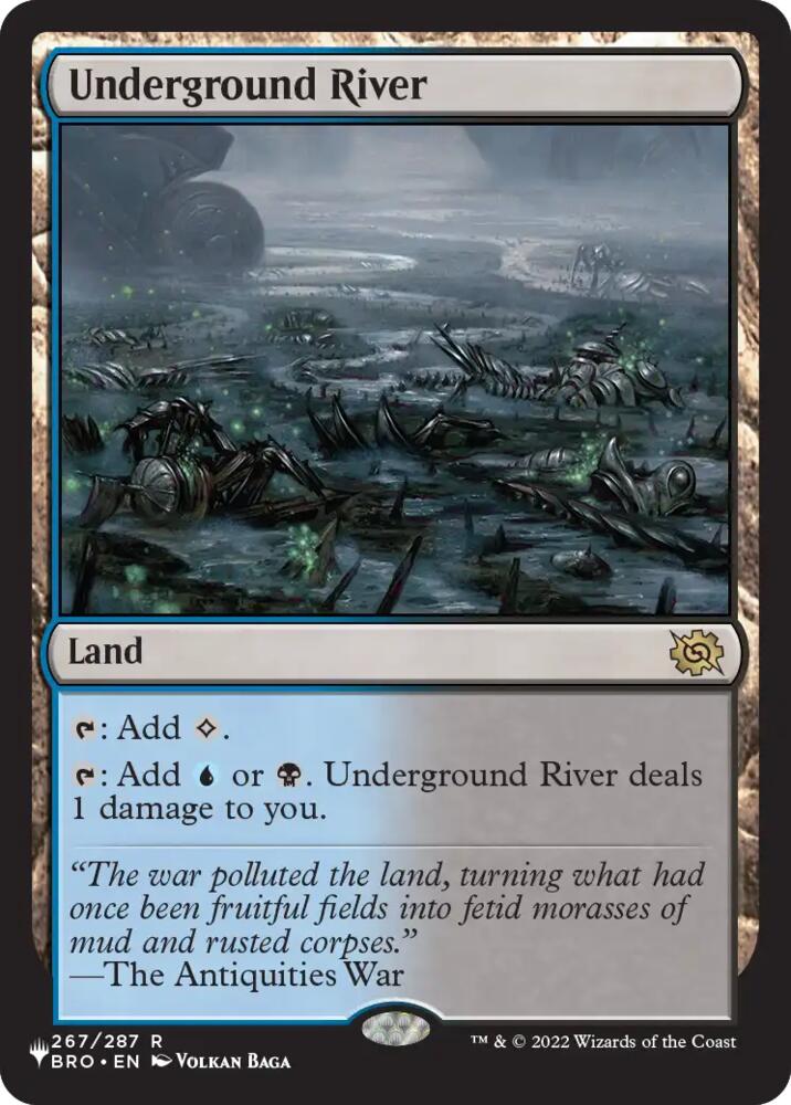 Underground River (The List) from The List Reprints (LIST) #BRO-267, Magic: The Gathering card