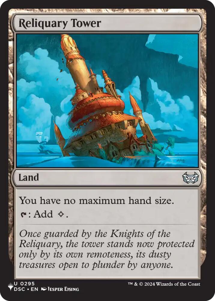 Reliquary Tower (The List, from DSC) from The List Reprints (LIST) #DSC-295, Magic: The Gathering card