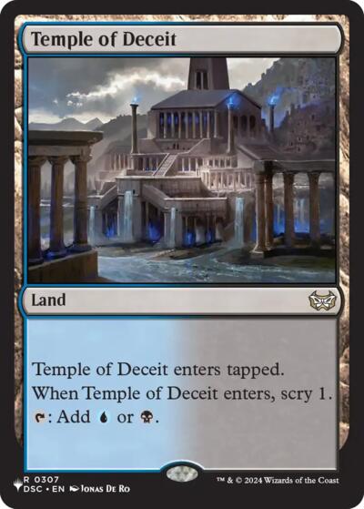 Temple of Deceit (The List) from PLST #DSC-307, Magic: The Gathering card