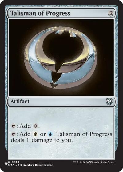 Talisman of Progress (The List) from LIST #M3C-313, Magic: The Gathering card