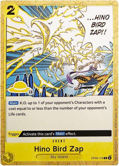 Hino Bird Zap (Luffy Deck) OP05-116 One Piece card