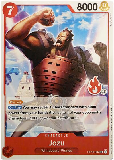 Jozu (Ace Deck) OP16-007 One Piece card