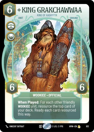 King Grakchawwaa - King of Kashyyyk (Prestige) Homeworlds card price