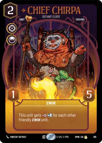 Chief Chirpa - Defiant Elder (Prestige) Homeworlds card price