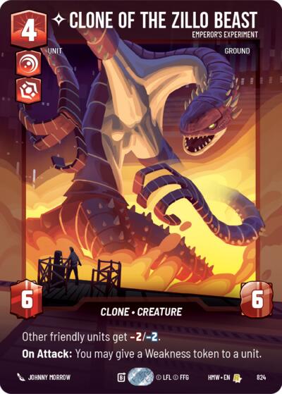 Clone of the Zillo Beast - Emperor's Experiment (Prestige) Homeworlds card price