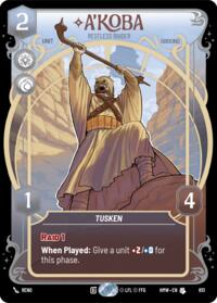 A'Koba - Restless Raider (Prestige Foil)