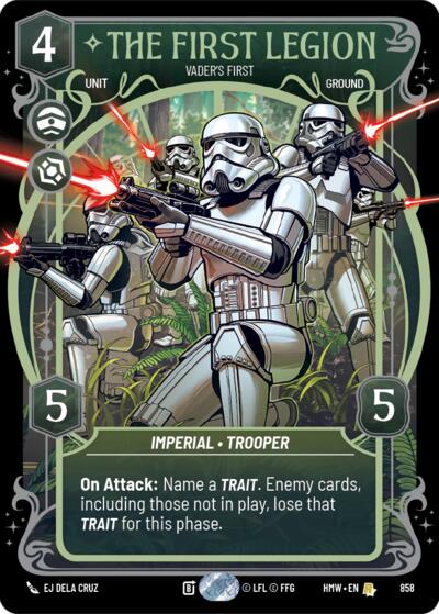 The First Legion - Vader's Fist (Prestige Foil) card