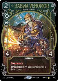 Babwa Venomor - Burning Kashyyyk (Prestige Foil)