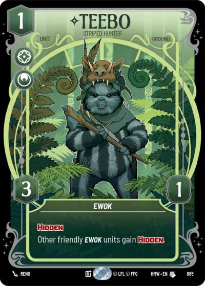 Teebo - Striped Hunter (Prestige Foil) Homeworlds card price