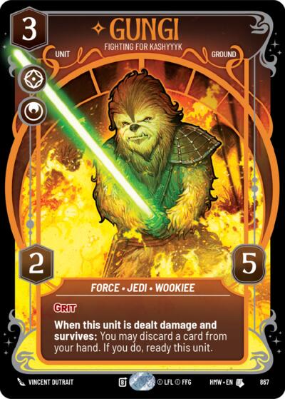 Gungi - Fighting for Kashyyyk (Prestige Foil) card