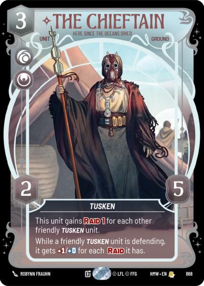 The Chieftain - Here Since the Oceans Dried (Prestige Foil) card price
