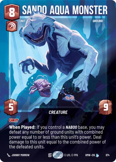Sando Aqua Monster (Prestige Foil) card