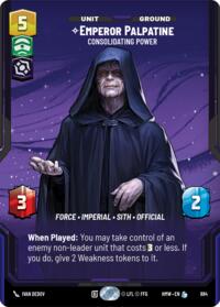Emperor Palpatine - Consolidating Power (Prestige Foil)