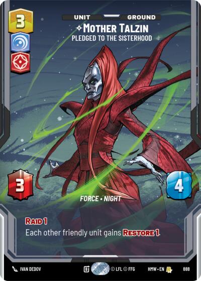 Mother Talzin - Pledged to the Sisterhood (Prestige Foil) card