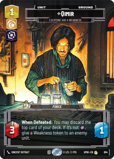 Qimir - Everyone Has a Weakness (Prestige Foil) card