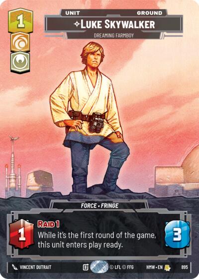 Luke Skywalker - Dreaming Farmboy (Prestige Foil) #895 (Homeworlds)