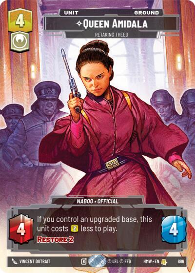 Queen Amidala - Retaking Theed (Prestige Foil) Homeworlds card price