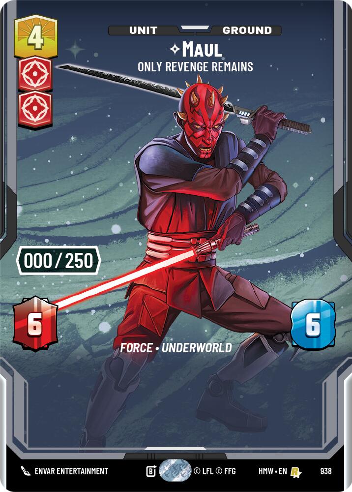 Maul - Only Revenge Remains (Serialized) 938/912 (HMW) — Homeworlds