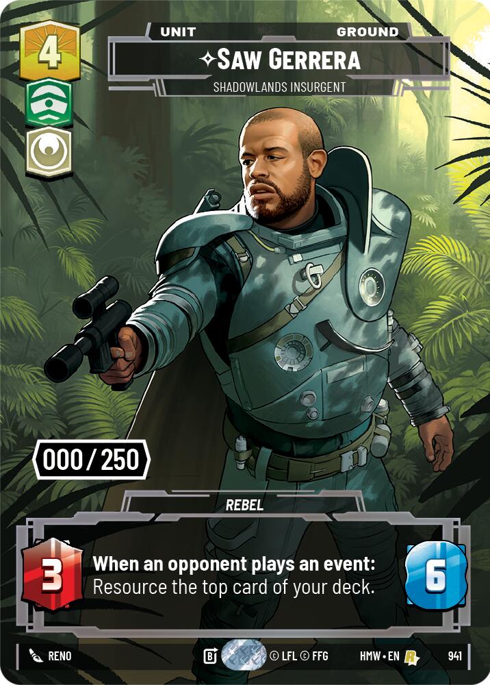Saw Gerrera - Shadowlands Insurgent (Serialized) 941/912 (HMW) — Homeworlds
