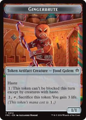 Gingerbrute // Map Double-Sided Token 12 // 14 — Commander: Reality Fracture