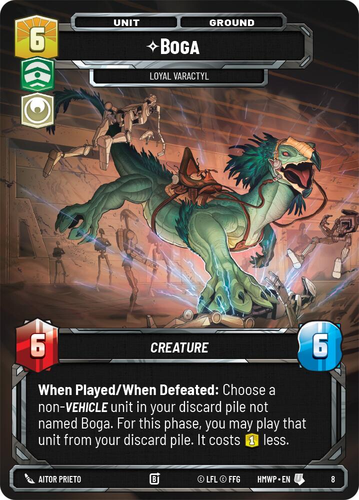 Boga - Loyal Varactyl, Homeworlds: Weekly Play Promos card number 8