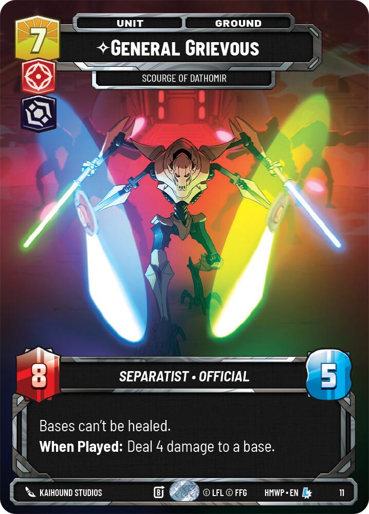 General Grievous - Scourge of Dathomir, Homeworlds: Weekly Play Promos card number 11