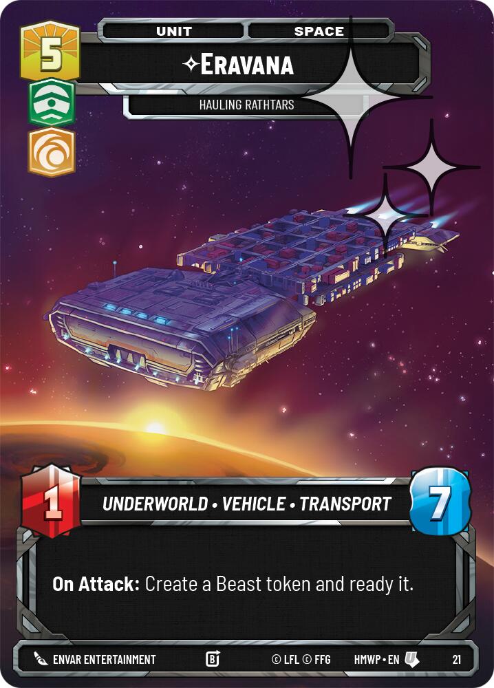 Eravana - Hauling Rathtars (Foil), Homeworlds: Weekly Play Promos card number 21