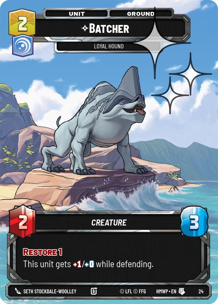 Batcher - Loyal Hound (Foil), Homeworlds: Weekly Play Promos card number 24
