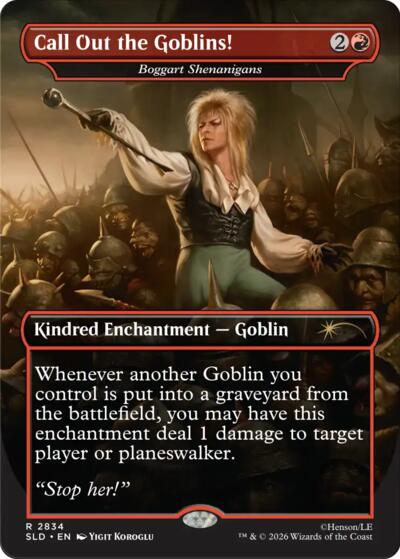 Boggart Shenanigans (Secret Lair) from SLD #2834, Magic: The Gathering card