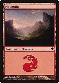 Mountain (350) - Commander 2013 - Magic: The Gathering card