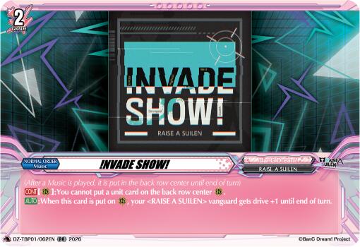 NVADE SHOW! - DZ-TBP01: BanG Dream! Girls Band Party! - Cardfight