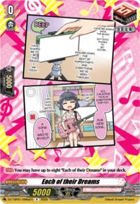 Each of their Dreams (A) · DZ-TBP01: BanG Dream! Girls Band Party! · #DZ-TBP01/096aEN