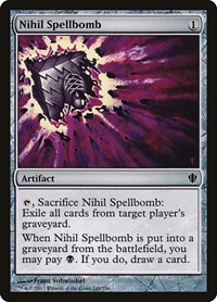 Nihil Spellbomb - Commander 2013 - Magic: The Gathering card