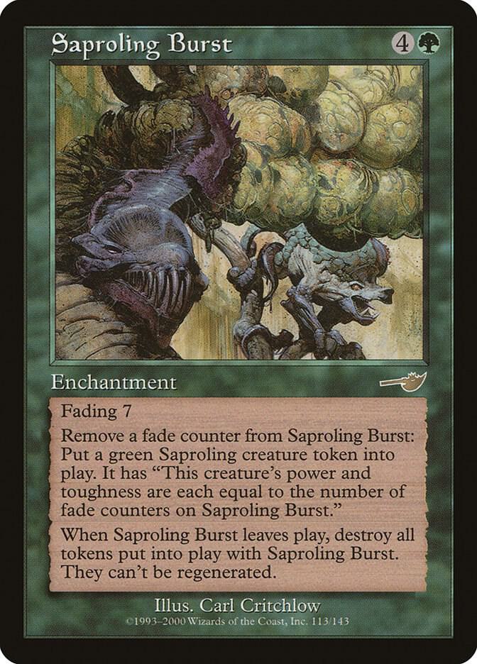 マジック：ザ・ギャザリング Saproling Burst 4枚セット Saproling Burst - Nemesis - Magic: The Gathering - TCGplayer.com