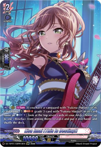 Lisa Imai [This Is Destiny!] (GBPR) - DZ-TBP01: BanG Dream! Girls