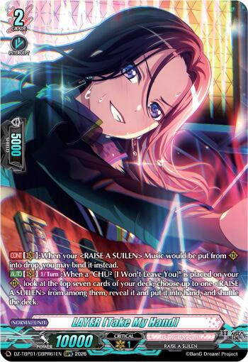 LAYER [Take My Hand] (GBPR) - DZ-TBP01: BanG Dream! Girls Band