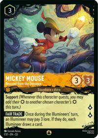Mickey Mouse - Rescued from the Entrance card