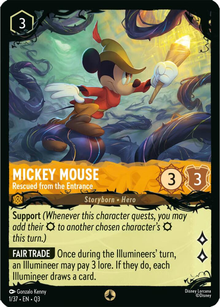 Full Mickey Mouse - Rescued from the Entrance card