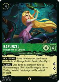 Rapunzel - Rescued from the Darkness card