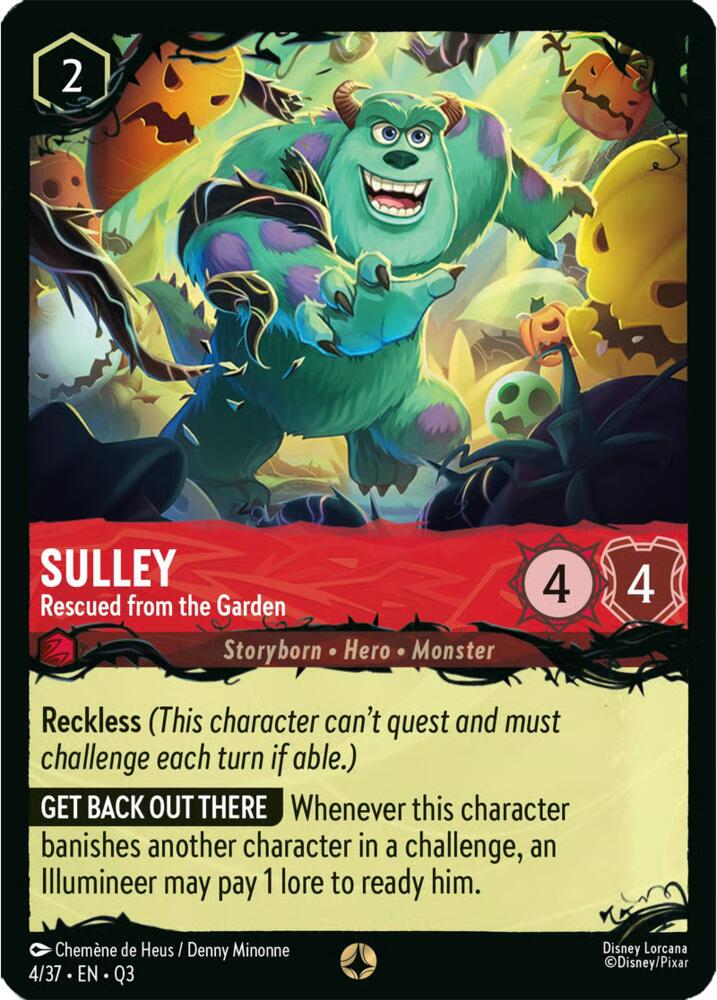 Full Sulley - Rescued from the Garden card