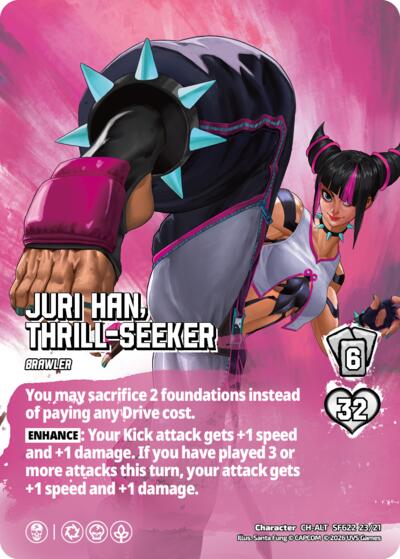 Juri Han, Thrill-Seeker (Alternate Art)